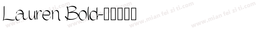 Lauren Bold字体转换